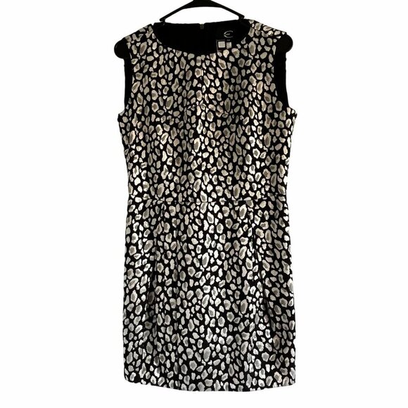 Just Cavalli Roberto Cavalli Metallic Leopard‎ Print Sleeveless Mini Dress 44 - Picture 1 of 11